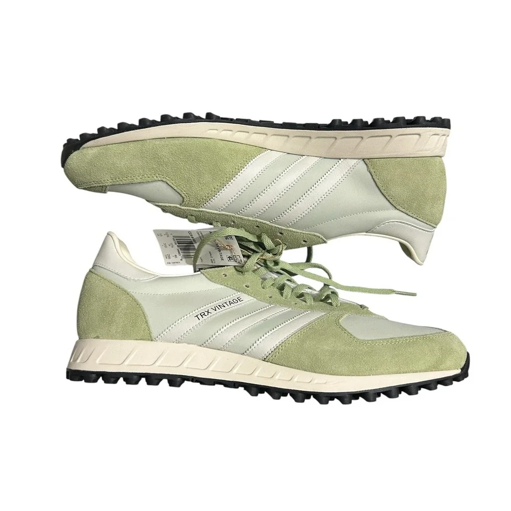 Adidas TRX Vintage Mens Halo Green Cream White Retro Sneakers GX4581 Size 13 NWT